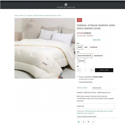 Легкое, теплое одеяло Charle*s&Mille*n Экспорт