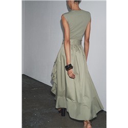 VESTIDO COMBINADO CINTURÓN