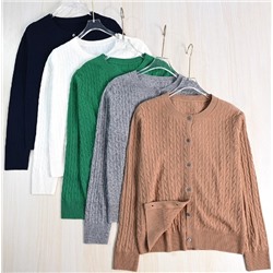 Женский классический трикотажный кардиган  РАЛЬ*Ф Л