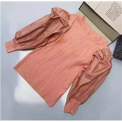 Рубашка с пышными рукавами для девочек