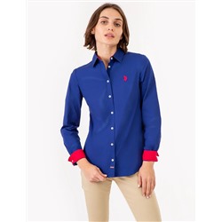 SOLID STRETCH POPLIN SHIRT