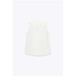 LINEN RUFFLE SHIRT ZW COLLECTION