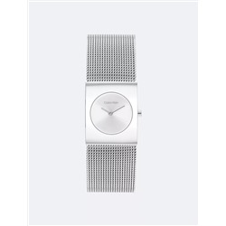 Geometric Dial Mesh Bracelet Watch