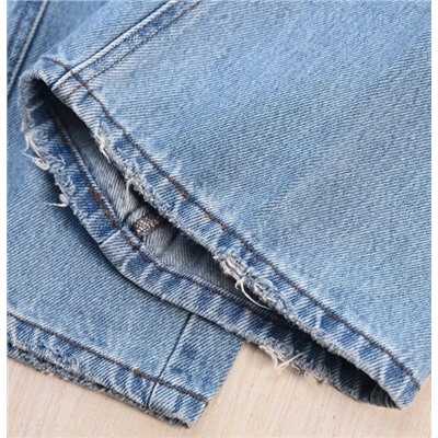 Женские хлопковые джинсы с высокой талией