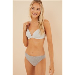CHARMING Sujetador triangular algodón gris