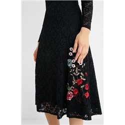 Vestido encaje flores