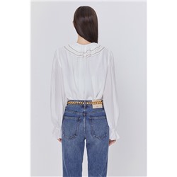 Blusa de seda Blanco