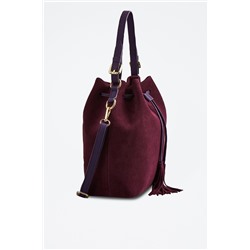 Bolso saco de piel Jila Violeta