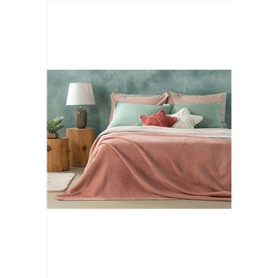 English Home Plain Pamuklu Tek Kişilik Battaniye 150x200 Cm Pudra-gül Kurusu TYC00567881098