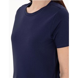 Lacivert Regular Fit Bisiklet Yaka Basic Tişört