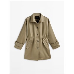 Parka botones cintura ajustable