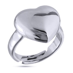 Кольцо Сердцебиение (покрытие родий), Есть комплект