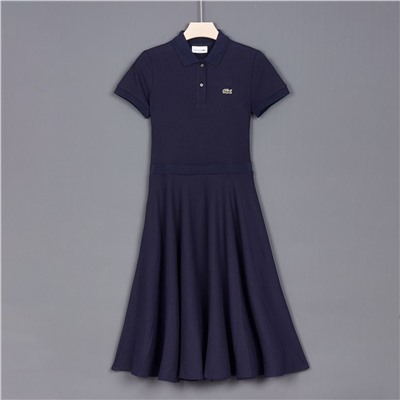 Женское спортивное платье поло 2 цвета ЛАКОСТ*Е