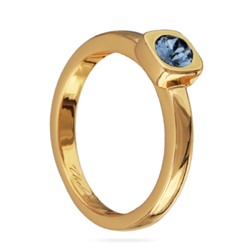 Кольцо Теннис (кристаллы SW джинс 4мм; покрытие золото), Есть комплект