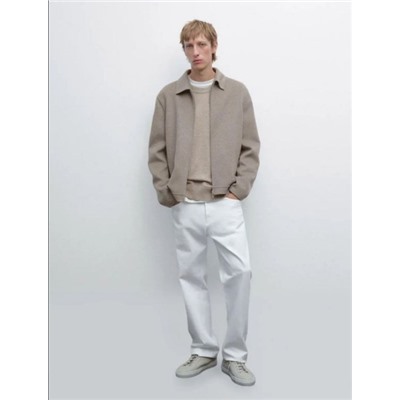 Мужское элегантное шерстяное пальто  Massim*o Dutti