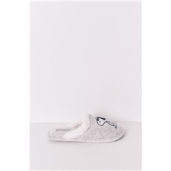 Zapatillas casa Snoopy gris oscuro