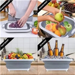 Посмотрите какая практичная для быта вещь) многофункциональная мойка.. Мойка+ разделочная доска 2в1 , можно использовать как разделочную доску, а в разложенном виде можно мыть фрукты и овощи ( есть дренаж) цена на ebay 45💵