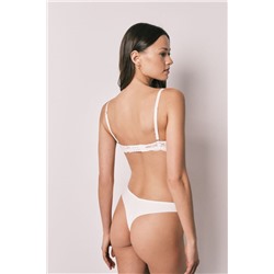 Tanga modal y encaje blanca