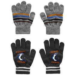 2-Pack Dinosaur Gripper Gloves