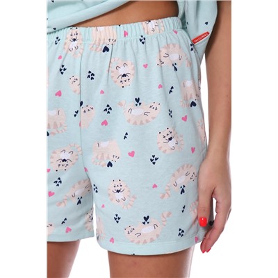 Пижама с шортами 052-053 с шортами Очарование НАТАЛИ #978077