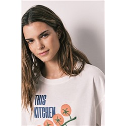 Camiseta manga corta 100% algodón blanca