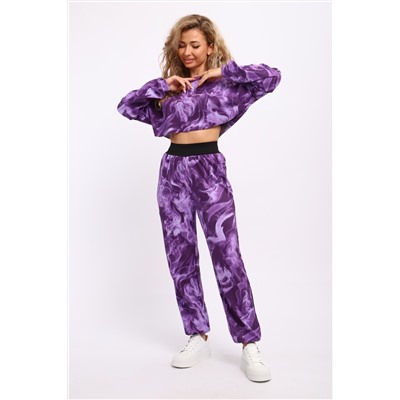 83916 костюм женский с брюками и кроп-топом