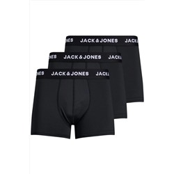 Jack & Jones Jack Jones Black Mıcrofıbre 3 L Ü Paket Erkek Boxer 12182421