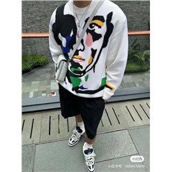 Мужской шерстяной свитер с интересным притягивающим рисунком  Лу*и Витто*н