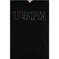 Kadın Siyah Kapüşonlu Basic Sweatshirt
