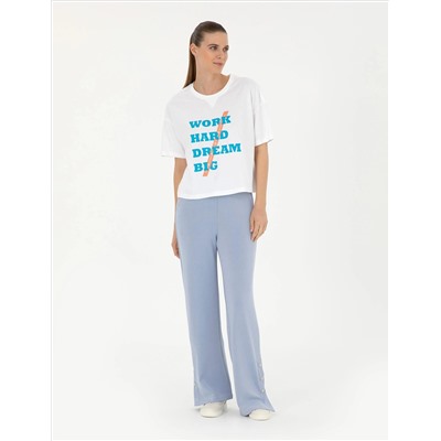 Beyaz Comfort Fit Tişört