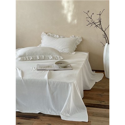 Хлопковая матовая простынь