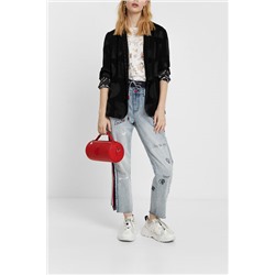 Blazer en logomanía brillante