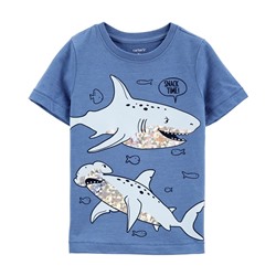 Carter's | Toddler Dinosaur Camper Snow Yarn Tee