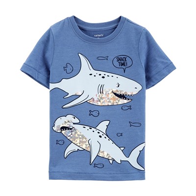Carter's | Toddler Dinosaur Camper Snow Yarn Tee