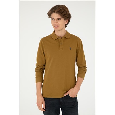 Erkek Açık Haki Basic Sweatshirt