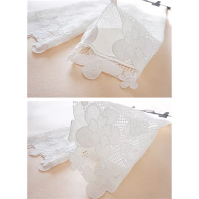 Укороченные кружевные штаны для девочек