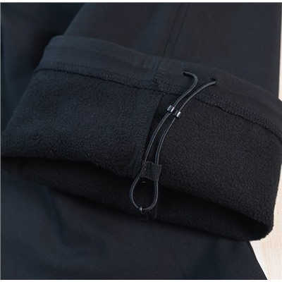 Мужские повседневные ветрозащитные и теплые брюки из софтшелла с флисовой подкладкой