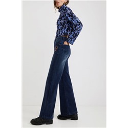 Pantalón wide leg slim