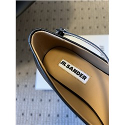 Балетки на плоской подошве с круглым носком и квадратной пряжкой  (3 цвета)  Джил санде*р