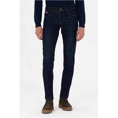 Erkek Eflatun Jean Pantolon