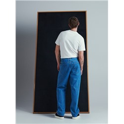 Jeans im Baggy-Fit mit weitem Bein