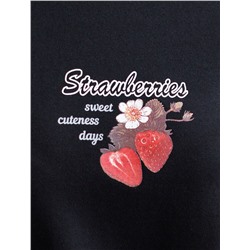 Футболка с принтом свободная эластичная из премиального хлопка