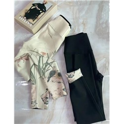 Легинсы fav Пояс из натурального латекса, удобный и дышащий, придает животу необычное ощущение! U-образный поясной ремень поднимает ягодицы и подтягивает живот.