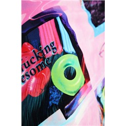 Vestido midi street art