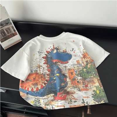 Хлопковая футболка для мальчиков