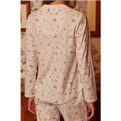 Волк Ночная Рубашка Экрю