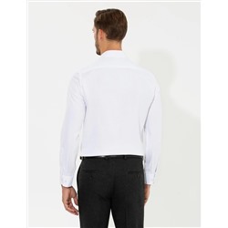 Beyaz Slim Fit Uzun Kollu Gömlek