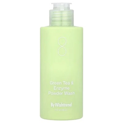 Энзимная пудра с зелёным чаем By Wishtrend Green Tea  By Wishtrend, Green Tea & Enzyme Powder Wash, 3.88 oz (110 g)