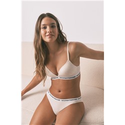 Sujetador triangular CHARMING algodón blanco