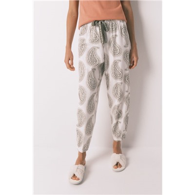 Pantalón largo 100% algodón paisley
